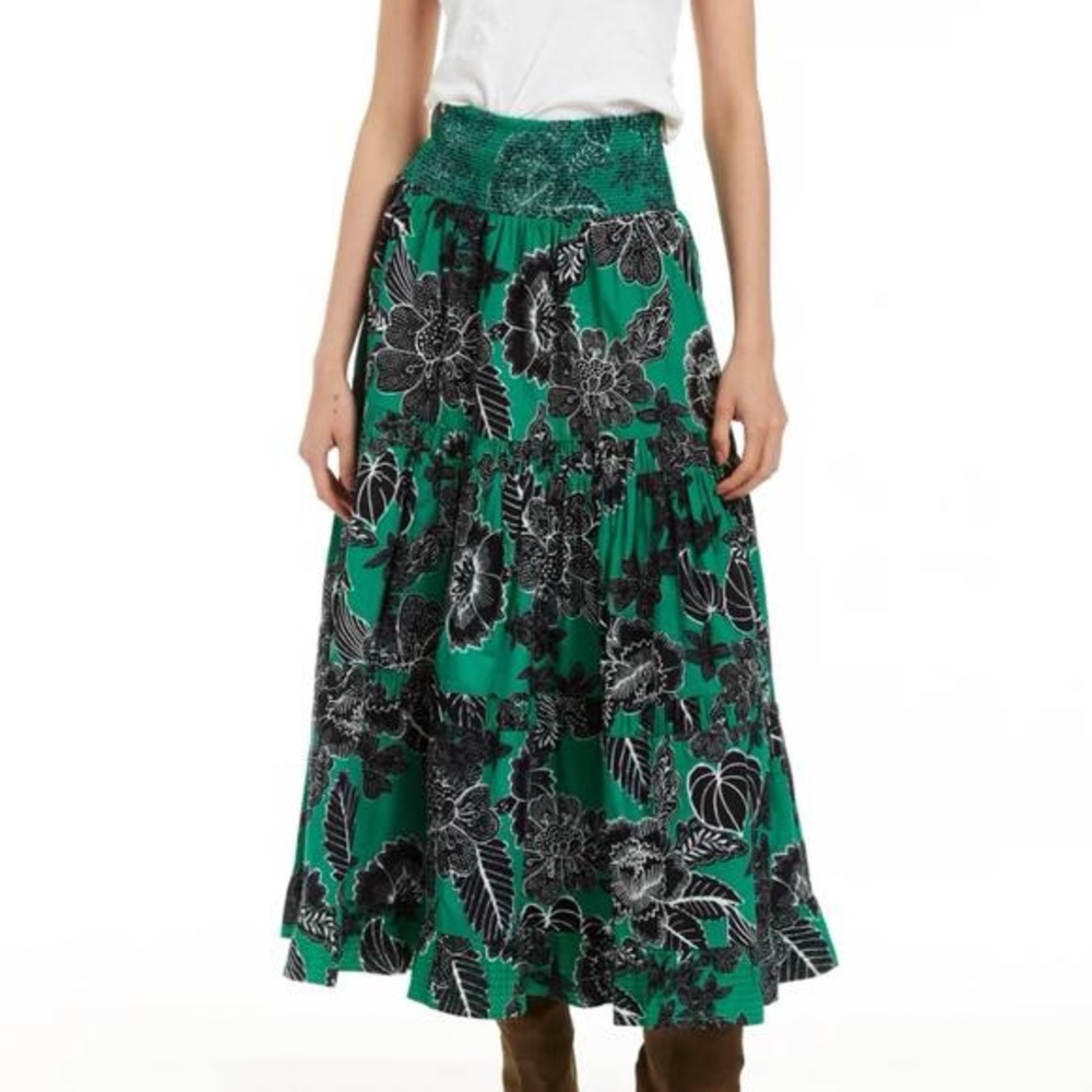 LOVE THE LABEL luelle skirt in indigo girl emerald